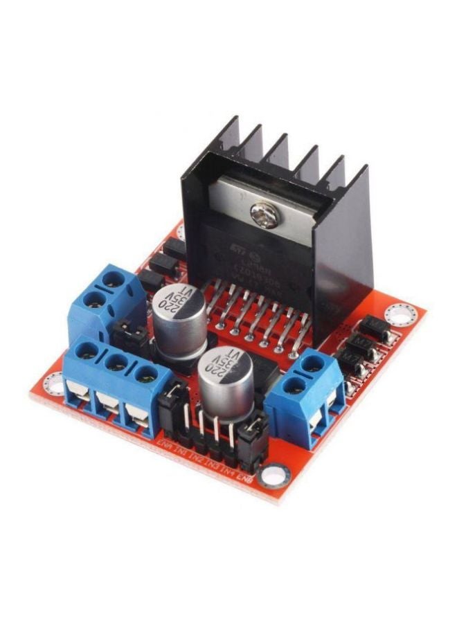 Generic Dual H Bridge Motor Drive Controller Board Module Orange/Black/Blue  - Image 1
