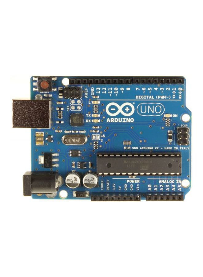 Arduino - UNO R3 Microcontroller Graphic Cards Silver/Blue - Image 1