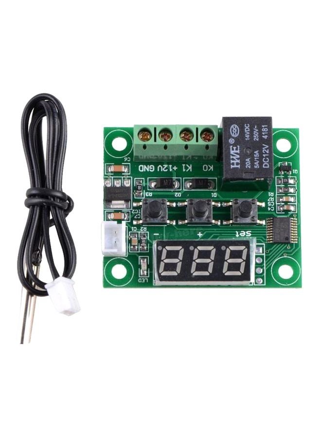 Generic Digital Temperature Control Sensor Module Green/Black/Silver  - Image 1