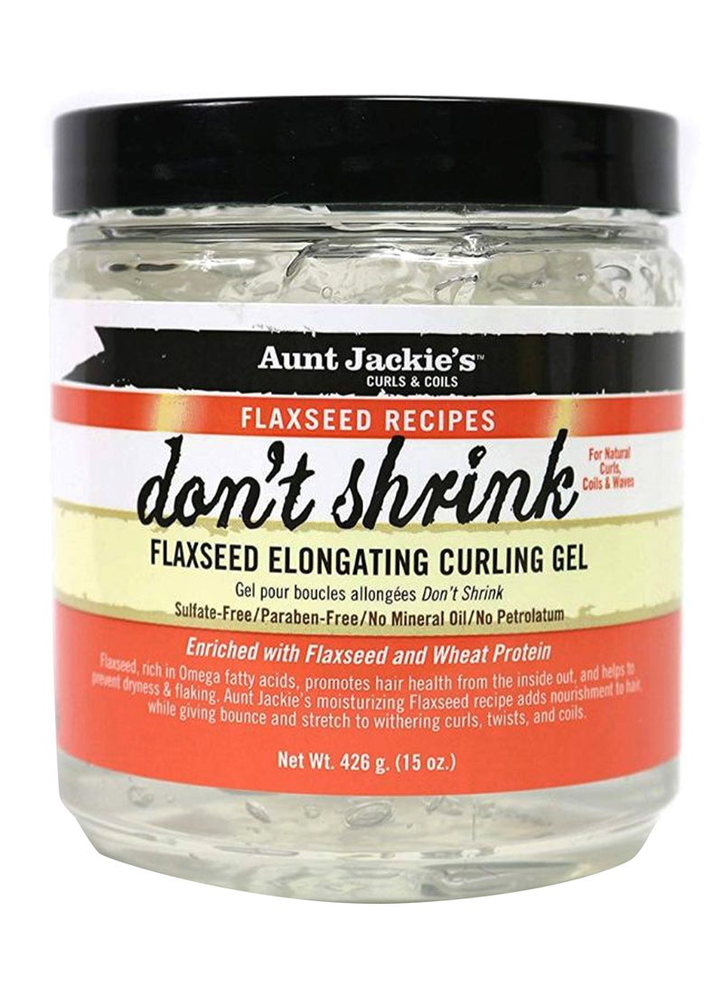 Aunt Jackie's Dont Shrink Flaxseed Elongating Curling Gel Clear  - Image 2