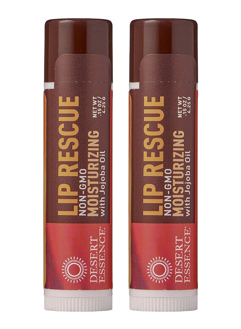 Desert Essence 2-Piece Lip Rescue Moisturizing - Image 1
