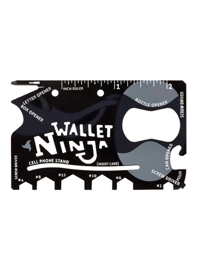 Wallet Ninja 18-In-1 Multipurpose Tool Black/Grey  - Image 1