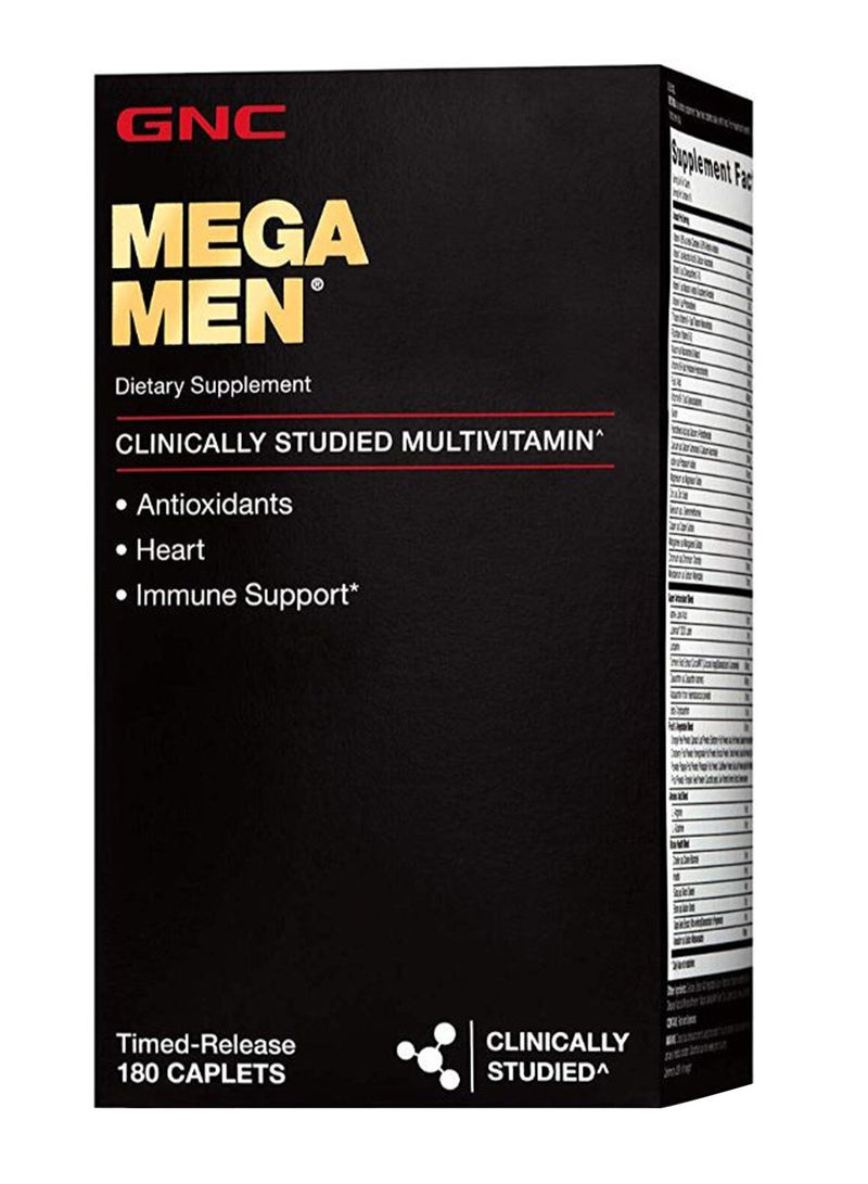 جي إن سي مُكمل غذائي ميجا مين متعدد الفيتامينات ومضادات الأكسدة - 180 كبسولة - Image 1