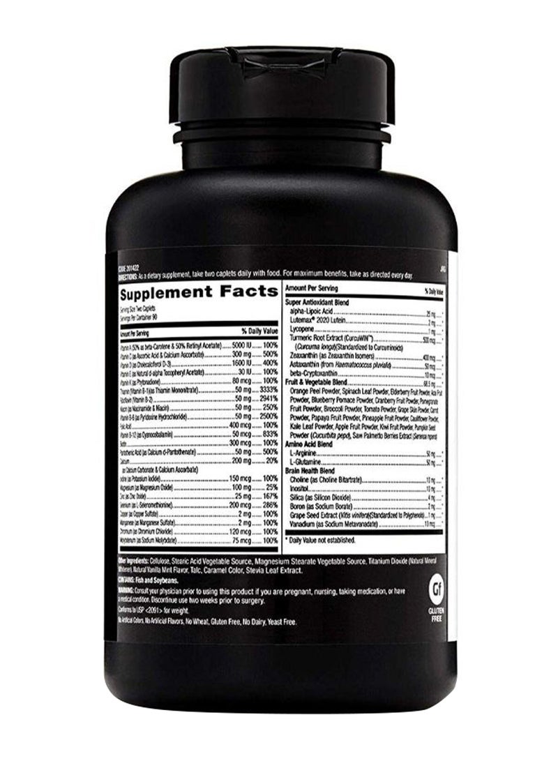 جي إن سي مُكمل غذائي ميجا مين متعدد الفيتامينات ومضادات الأكسدة - 180 كبسولة - Image 2