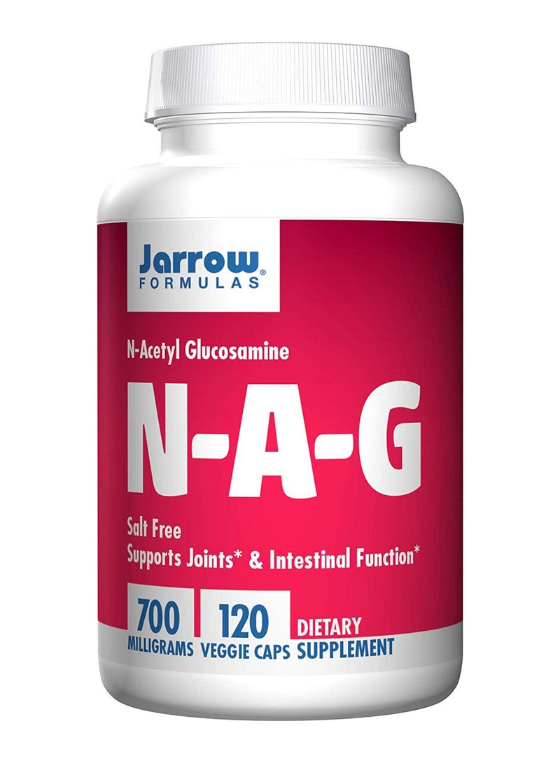 جارو فورملاز مكمل غذائي N-A-G من جارو فورميولاز بحجم 700 مجم لدعم المفاصل ووظائف الأمعاء، 120 كبسولة نباتية