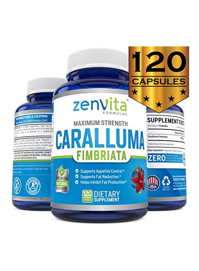 ZenVita Formulas - Maximum Strength Natural Supplement With Pure Caralluma Fimbriata Extract - 120 Caplets - Image 1