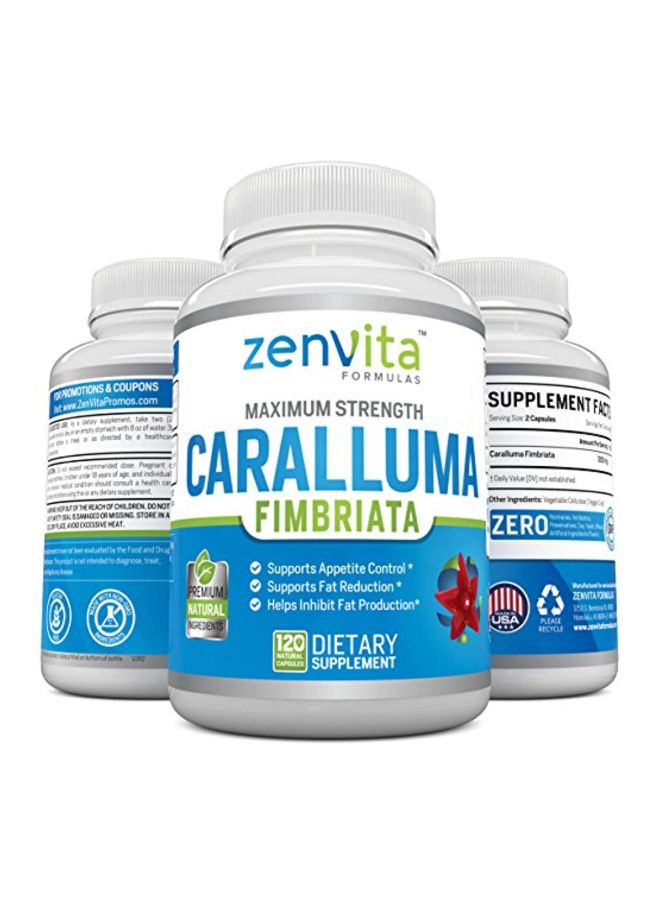 ZenVita Formulas - Maximum Strength Natural Supplement With Pure Caralluma Fimbriata Extract - 120 Caplets - Image 1