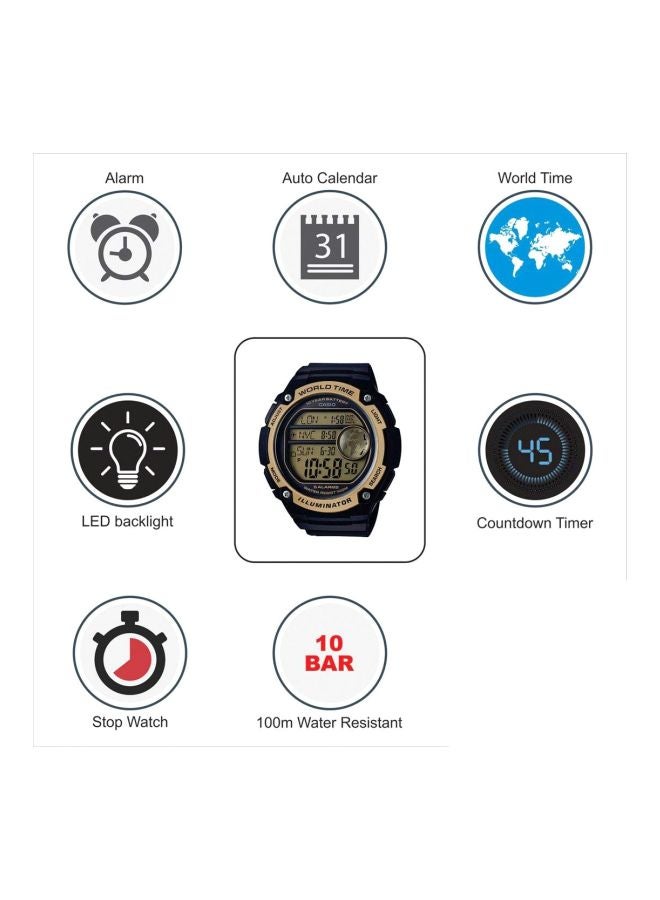 كاسيو ساعة يد رقمية يوث طراز AE-3000W-9AVDF للرجال - Image 5