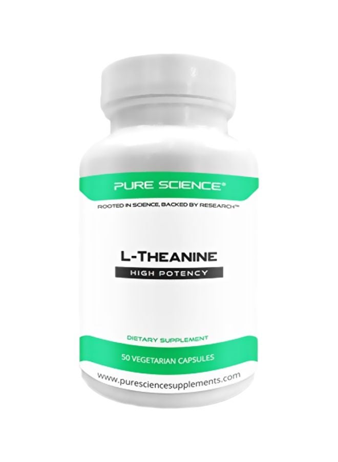 Pure Science Supplements L-theanine Dietary Supplement - 50 Capsules  - Image 1