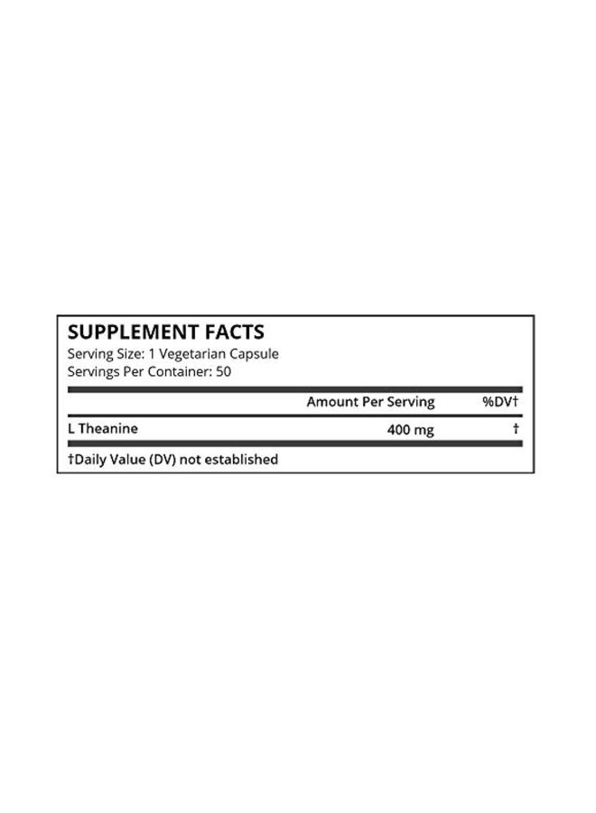 Pure Science Supplements L-theanine Dietary Supplement - 50 Capsules  - Image 3