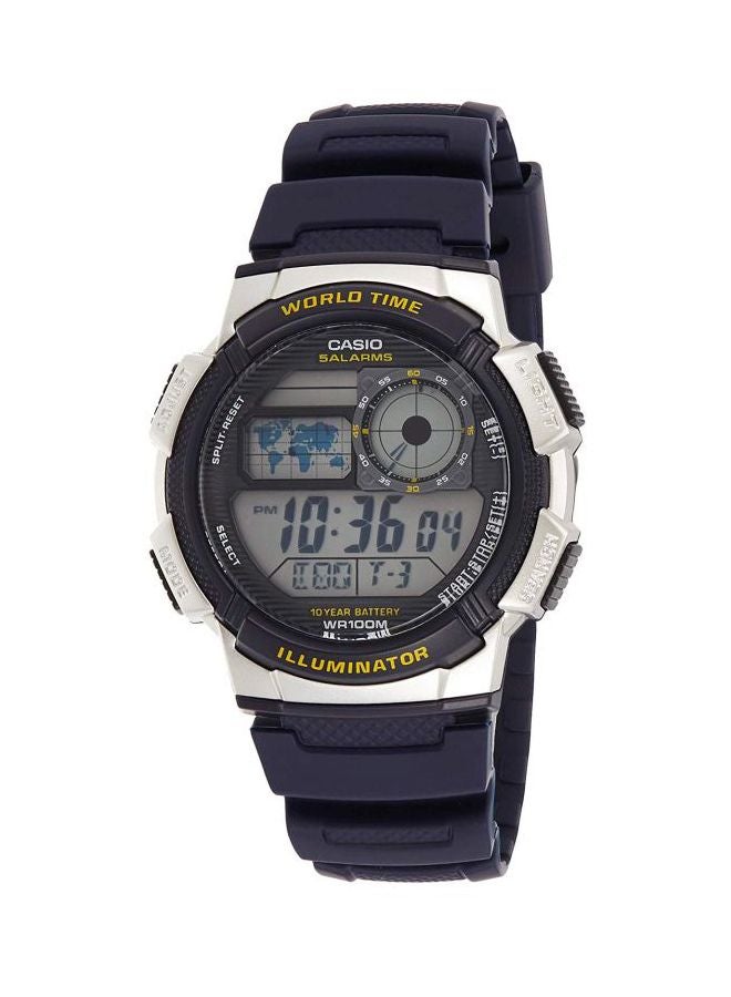 CASIO Men's Water Resistant Digital Watch AE-1000W-2AVDF - 48 mm - Black - Image 1
