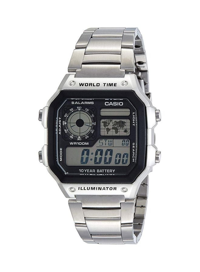 Men's Youth Digital Watch AE-1200WHD-1AVDF - 45 mm - Silver - v1575013672/N32399084A_1