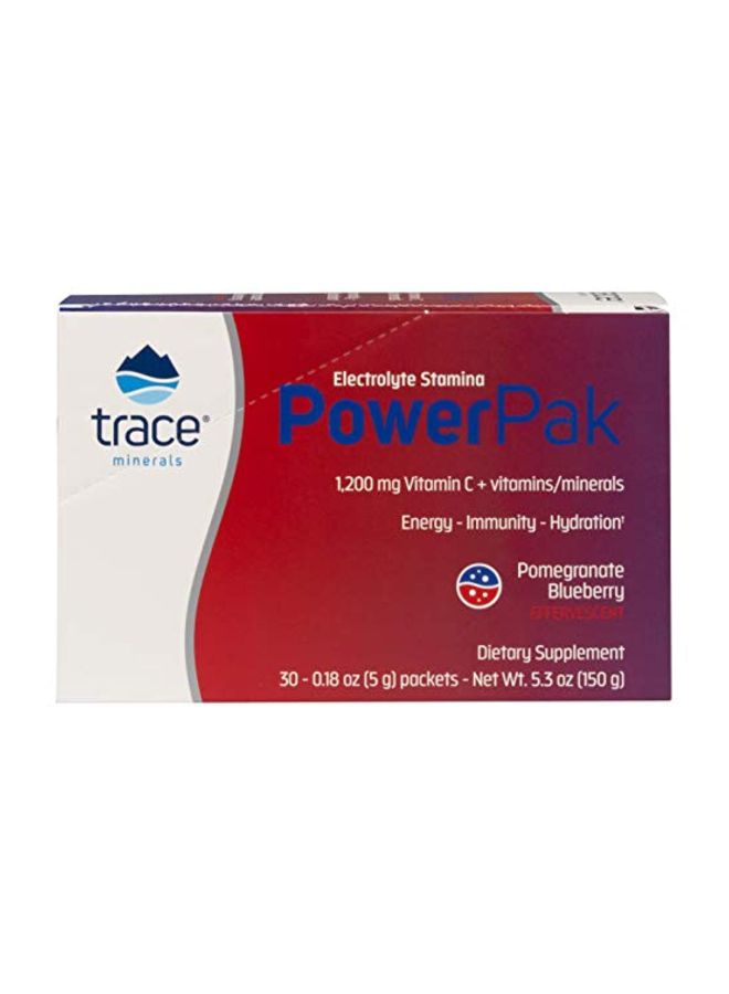 Trace Minerals Research Power Pak Dietary Supplement - Pom-Blueberry - 30 Count  - Image 2