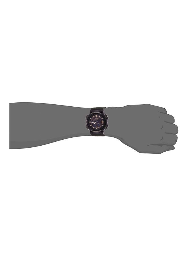 كاسيو ساعة يد رقمية وبعقارب مقاومة للماء طراز  AEQ-110W-3AVDF للرجال - Image 5