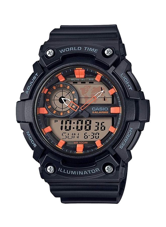 كاسيو ساعة رقمية/ بعقارب مقاومة للماء طراز AEQ-200W-1A2VDF للرجال - Image 1