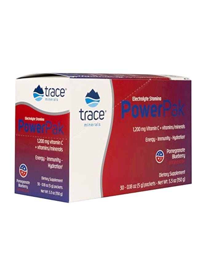 Trace Minerals Research Power Pak Dietary Supplement - Pom-Blueberry - 30 Count  - Image 1