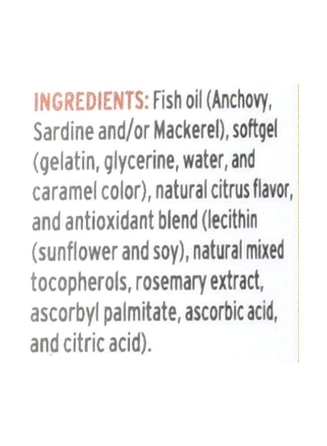Barlean's Organic Oils - Ultra EPA-DHA 1300mg Dietary Supplement - Orange Flavour - 60 Softgels - Image 1