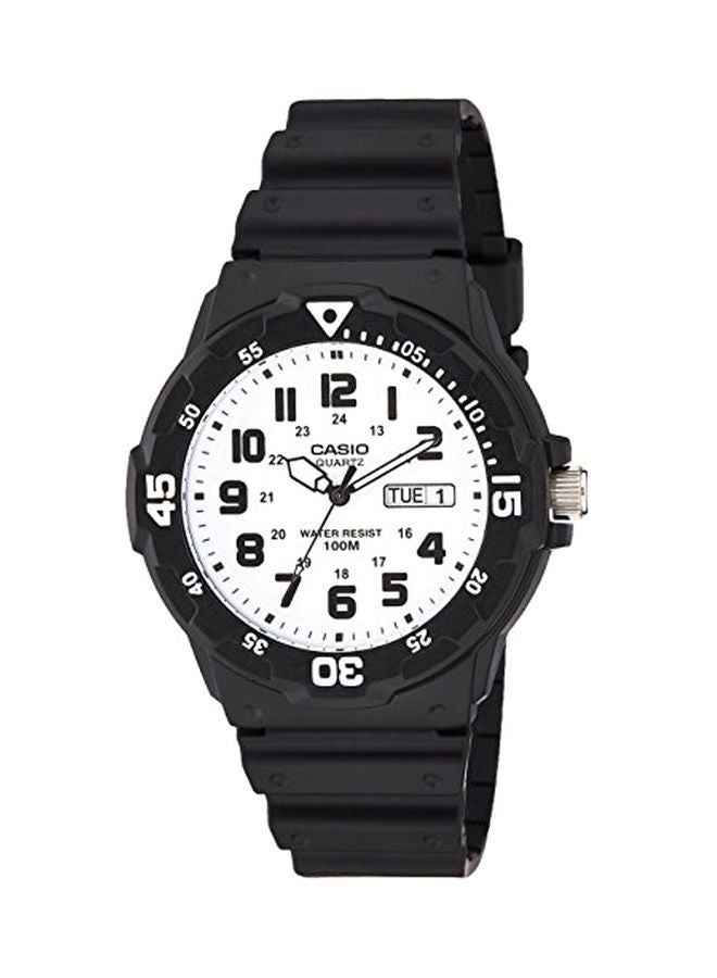 كاسيو ساعة يد شبابية بعقارب طراز MRW-200H-7BVDF مقاس 45 مم - لون أسود للرجال - Image 1