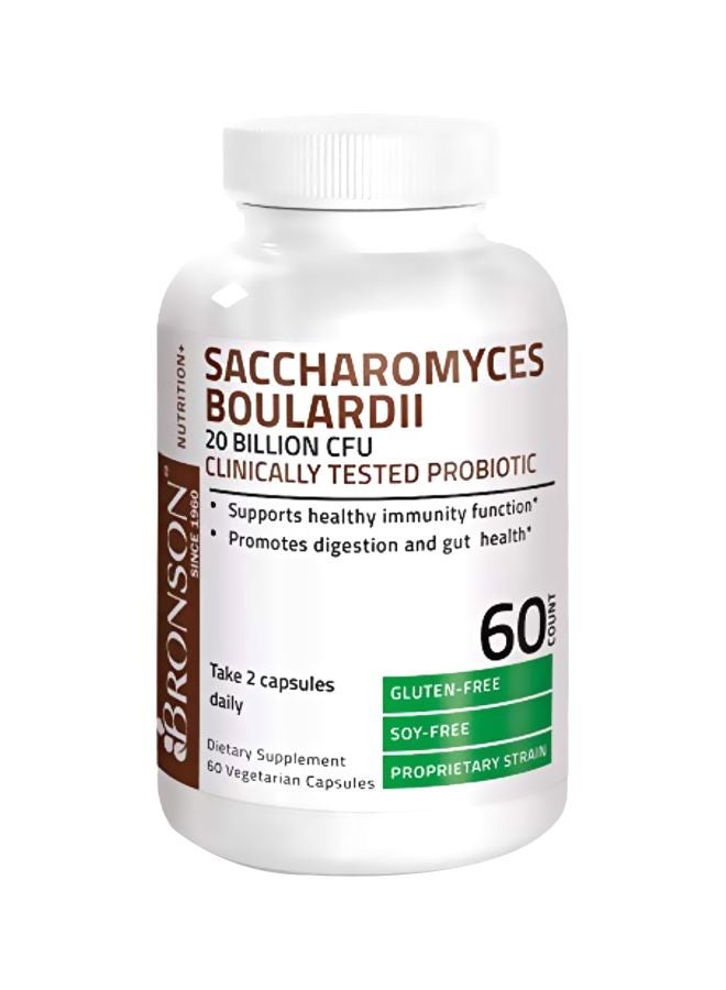 Bronson Saccharomyces Boulardii Probiotic Dietary Supplement - 60 Capsules - Image 1