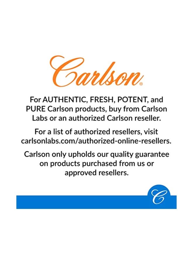 كارلسون مكمل غذائي بخلاصة أجود وأنقى أنواع زيت السمك بتركيز 800 مجم - برتقال - Image 4