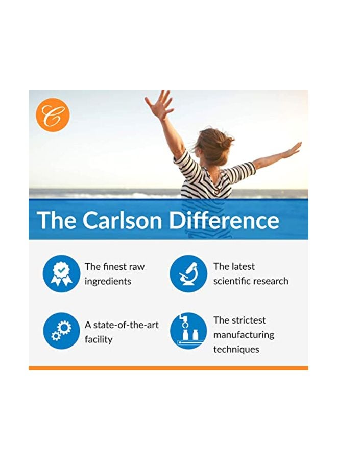 كارلسون مكمل غذائي بخلاصة أجود وأنقى أنواع زيت السمك بتركيز 800 مجم - برتقال - Image 5