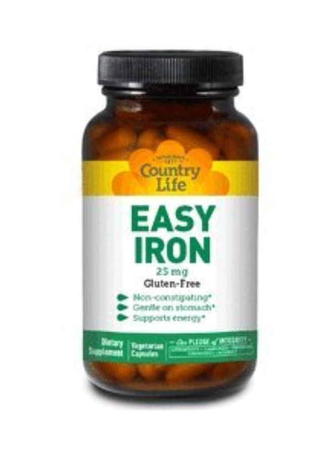 كانتري لايف مكمل غذائي إيزي آيرون بتركيز 25 مجم - 90 كبسولة نباتية - Image 2