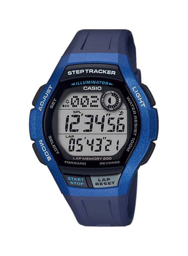كاسيو ساعة يد رقمية مقاومة للماء طراز WS-2000H-2AVDF - مقاس 44 مم - لون أزرق للرجال - Image 1