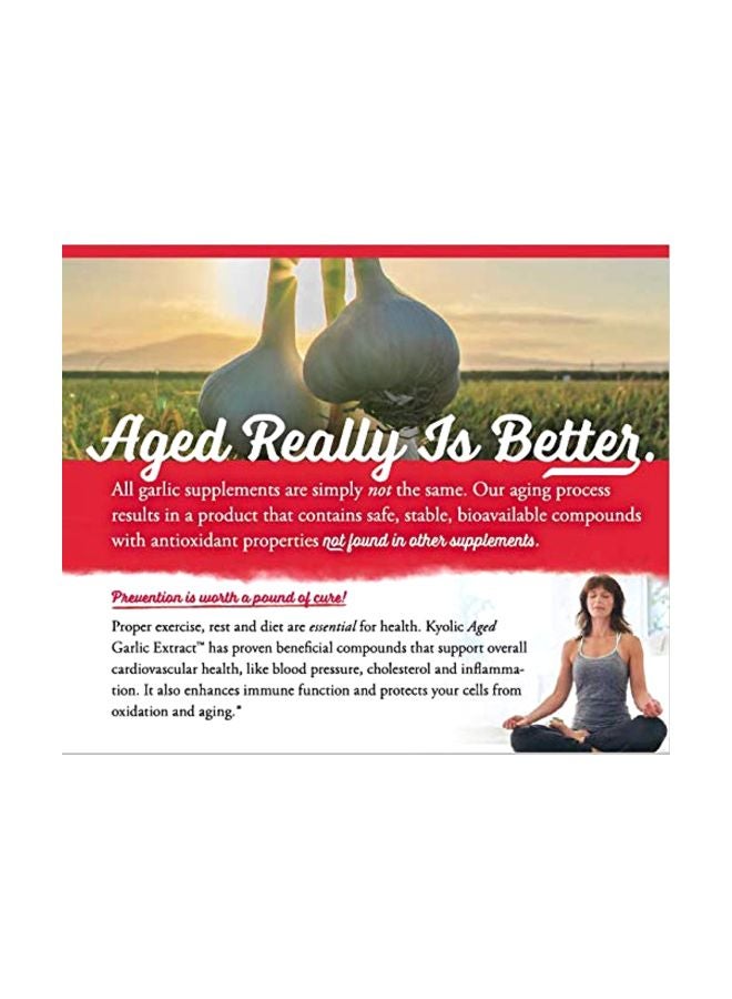 kyolic Red Yeast Rice 1200mg Dietary Supplement - 75 Capsules - Image 4