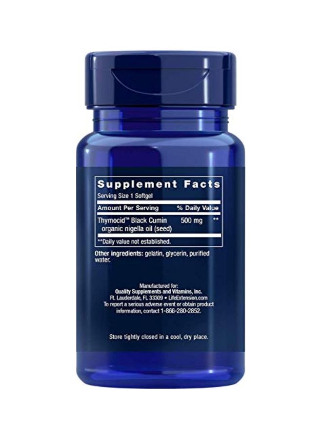 لايف إكستنشن مُكمل من زيت بذر الكمون الأسود - 60 كبسولة هلامية - Image 2