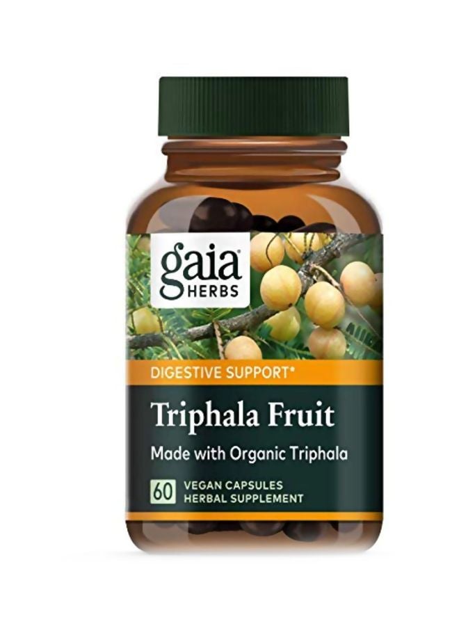 Gaia Herbs Triphala Fruit Herbal Supplement - 60 Vegan Capsules  - Image 1