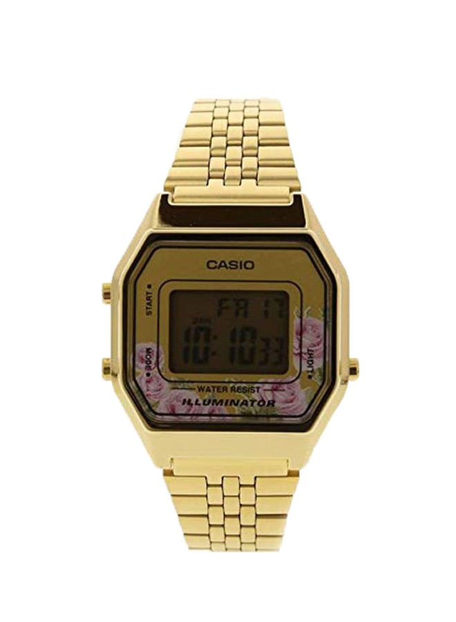CASIO Water Resistant Digital Watch LA680WGA-4CDF - 29 mm - Gold - Image 1