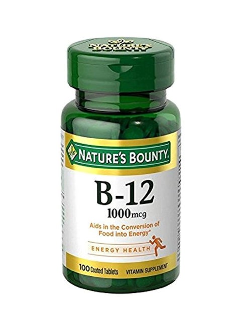 مكمل غذائي بتركيبة فيتامين B 12 المركب 1000 مكج - 100 قرص
