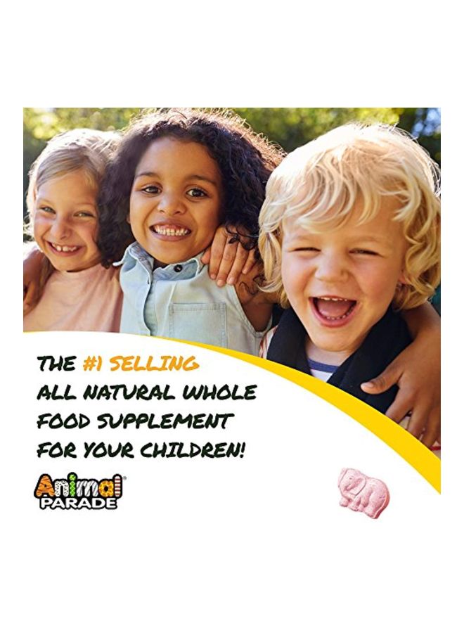 Natures Plus Animal Parade Chewable Digestive Aid - Tropical Fruit Flavour - 90 Chewable - Image 4