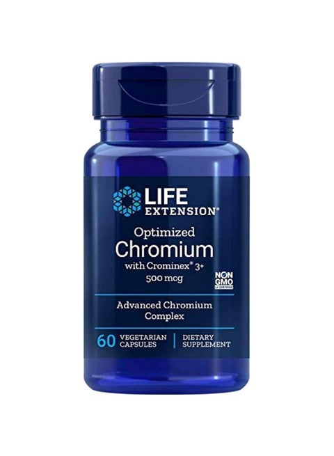 Optimized Chromium Dietary Supplement 500mcg - 60 Veg Capsules