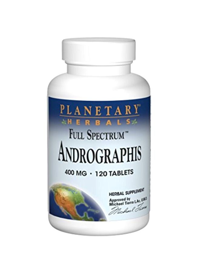 PLANETARY HERBALS Full Spectrum Andrographis Herbals - 120 Tablets  - Image 1