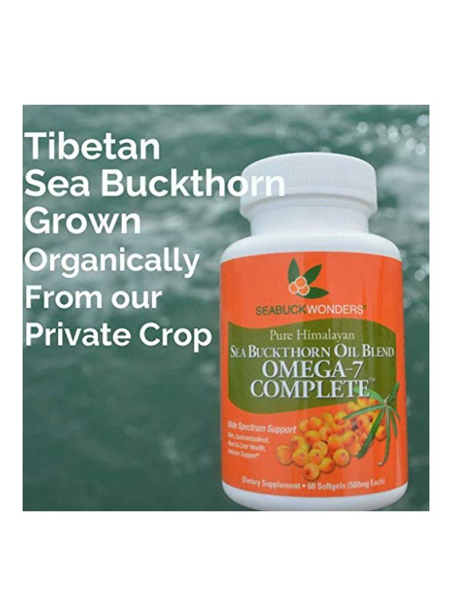 seabuckwonders - Sea Buckthorn Oil Blend With Omega-7 500mg - 60 Softgels - Image 1