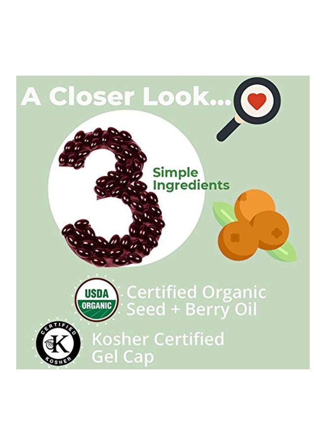 seabuckwonders - Sea Buckthorn Oil Blend With Omega-7 500mg - 60 Softgels - Image 1