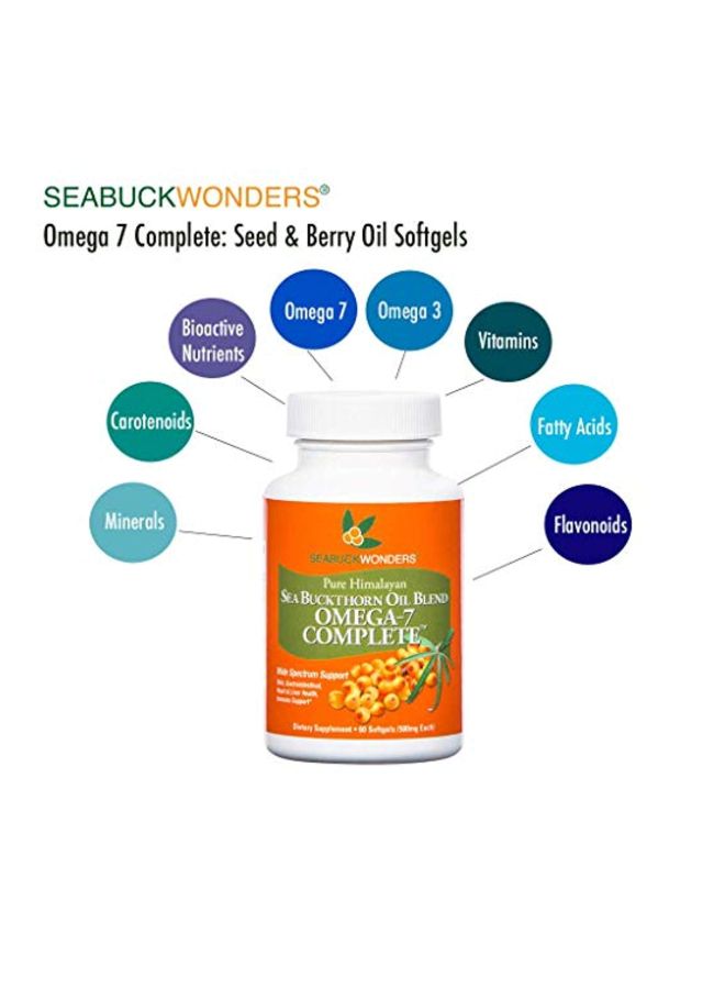seabuckwonders - Sea Buckthorn Oil Blend With Omega-7 500mg - 60 Softgels - Image 1
