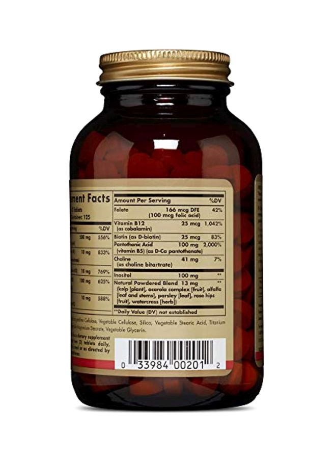 Solgar B-Complex With Vitamin C Stress Formula - 250 Tablets - Image 3