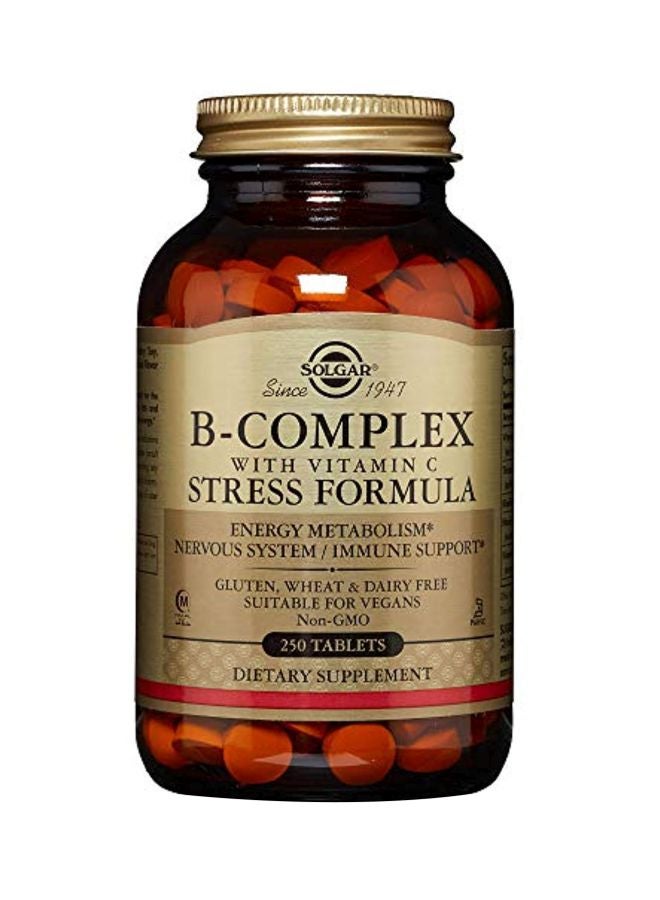 Solgar B-Complex With Vitamin C Stress Formula - 250 Tablets - Image 1