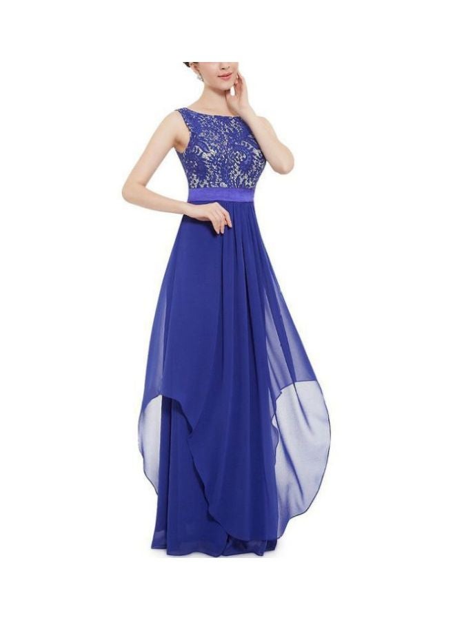 Sleeveless Maxi Dress Blue - Image 1