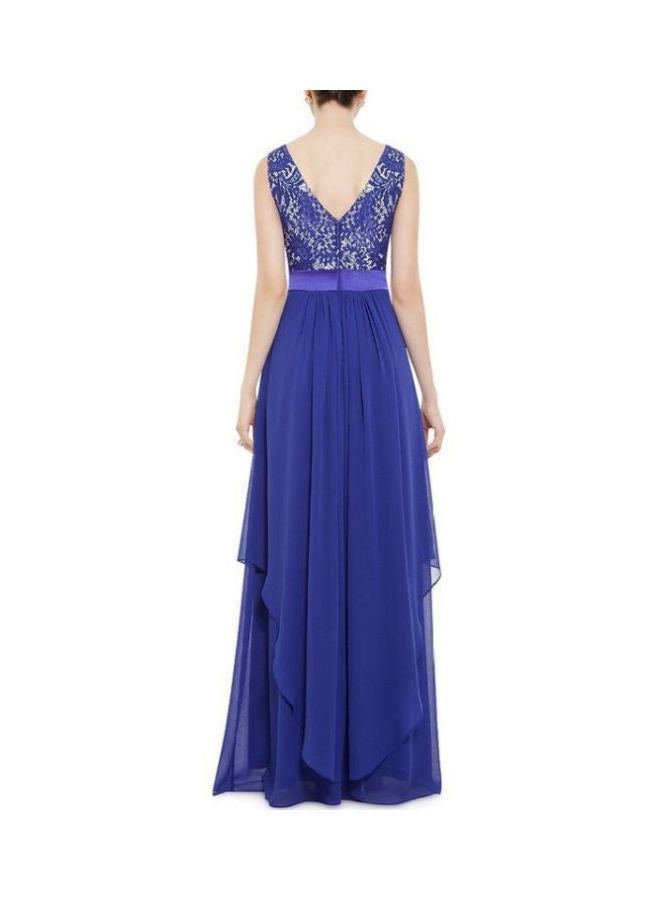 Sleeveless Maxi Dress Blue - Image 2