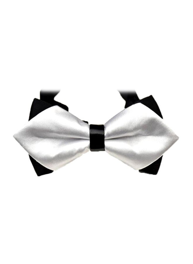 Diamond Bow Tie For Men White/Black