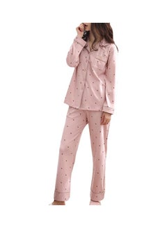 2-Piece Printed Maternity Pyjama Set Pink