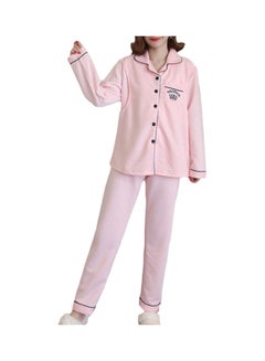 Generic 2-Piece Printed Maternity Pajama And Top Set Pink  - Image 1