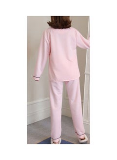 Generic 2-Piece Printed Maternity Pajama And Top Set Pink  - Image 2