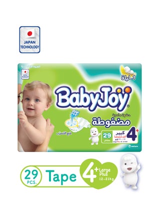 Compressed Diamond Pad, Size 4+ Large , 12 to 21 kg, Value Box, 29x4 Diapers - v1575018710/N20708236A_1