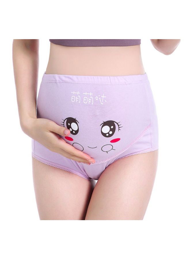 Printed Maternity Brief Purple/Red  - Image 1