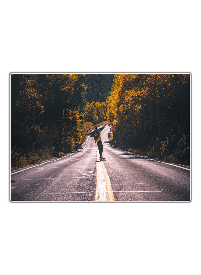 لوحة فنية مطبوعة للزينة متعدد الألوان 29.7x21سم