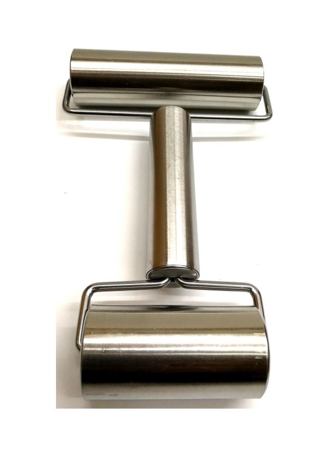 RYJ Double Sided Rolling Pin Silver 18centimeter - Image 2